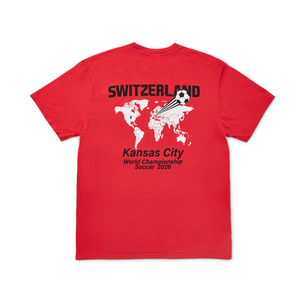 Switzerland Futbol Map Tee, Made In KC Exclusive!
