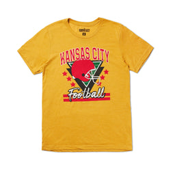Kansas City Clothing Co. Retro Yellow KC Football Tee
