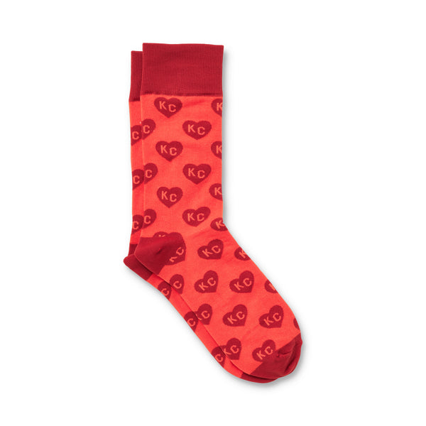 School of Sock Red on Red Heart KC Socks