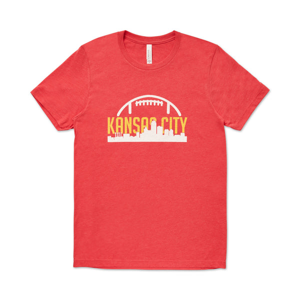 KC Handmade Good KC Skyline Football Tee