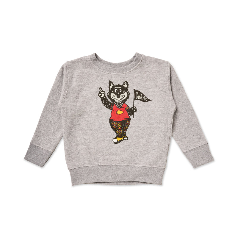 KC Wolf Kid's Sweatshirt, Sift & Serif