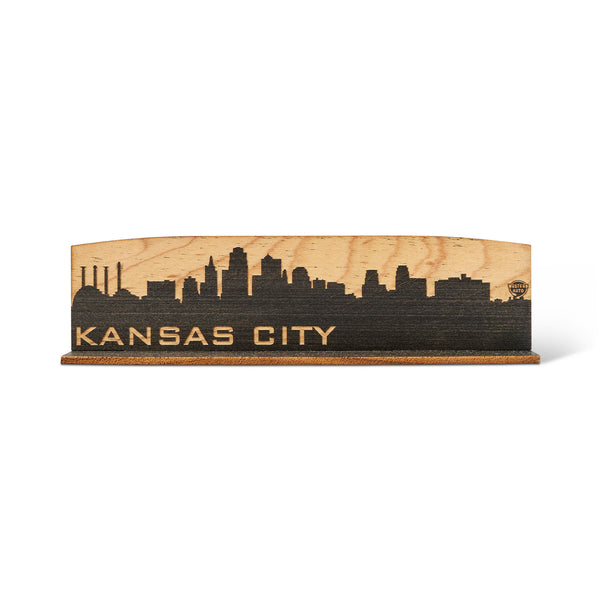 Kansas City Skyline Desktop Art, Say It On Wood