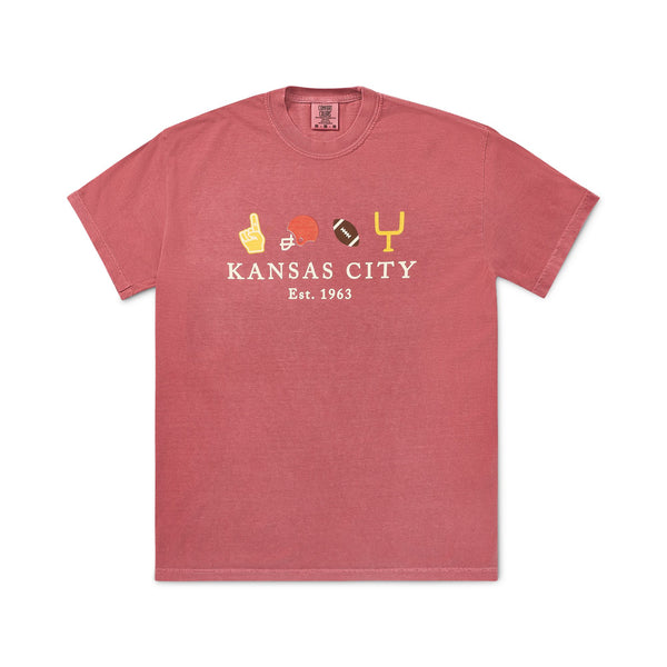 Kansas City Football Icons Tee, Made In KC Exclusive!