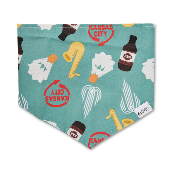 KC Muttro, Kansas City Themed Dog Bandanas, KC Pup Co
