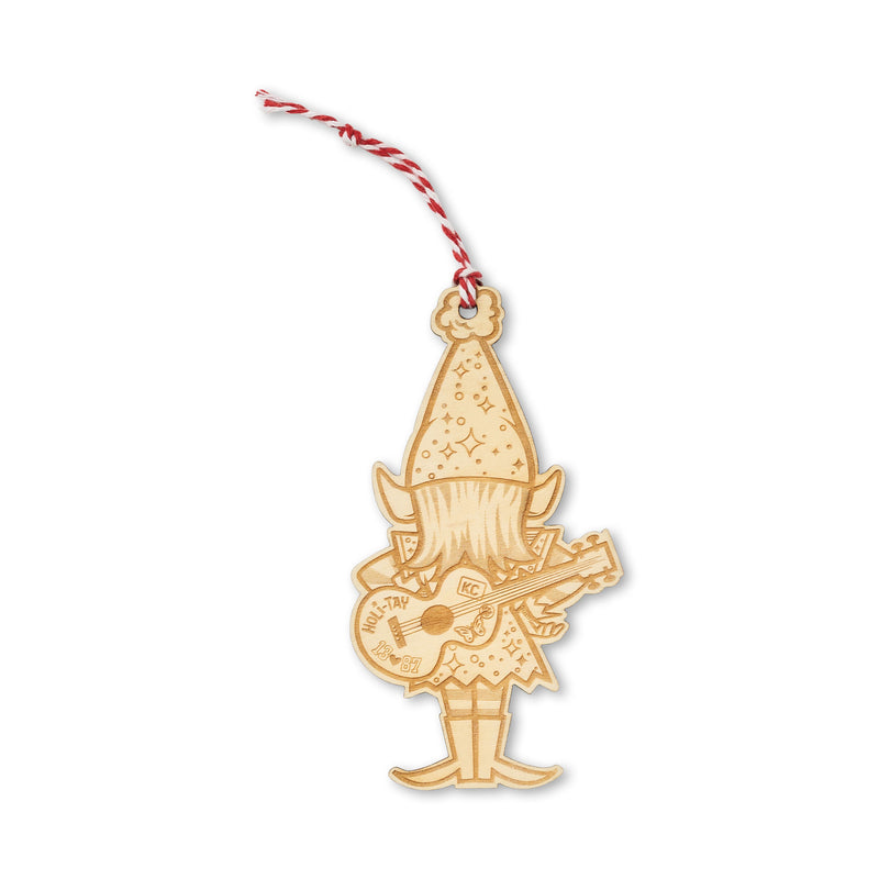 Kansas City Football Themed Laser Cut Wood Ornaments, SewKC