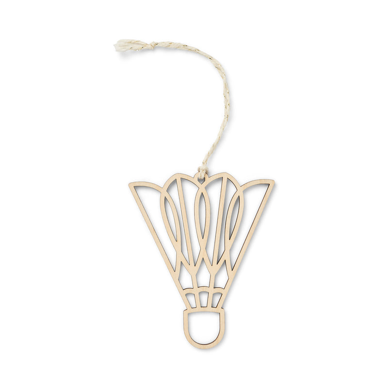 Flint & Field Shuttlecock Woodcut Ornament