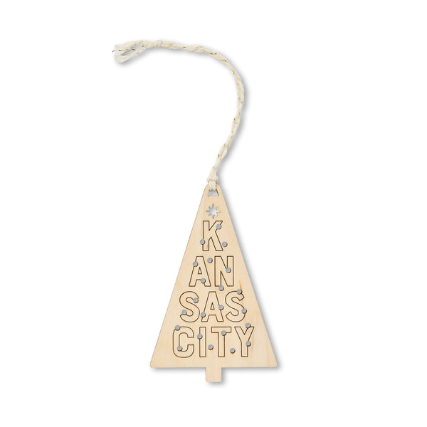 Flint & Field Kansas City Tree Woodcut Ornament