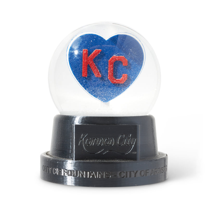 Heart KC Snow Globe