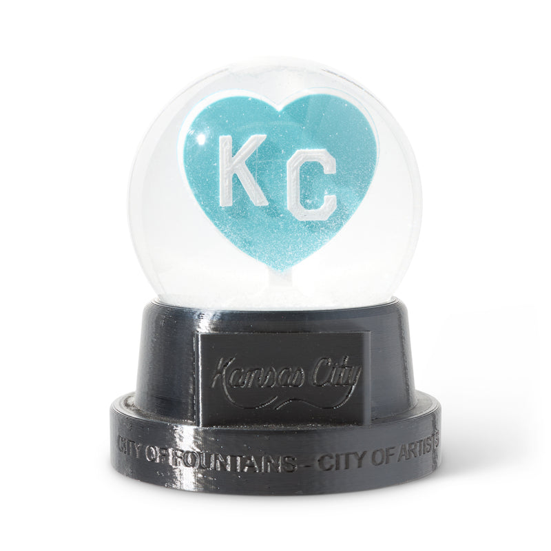 Heart KC Snow Globe