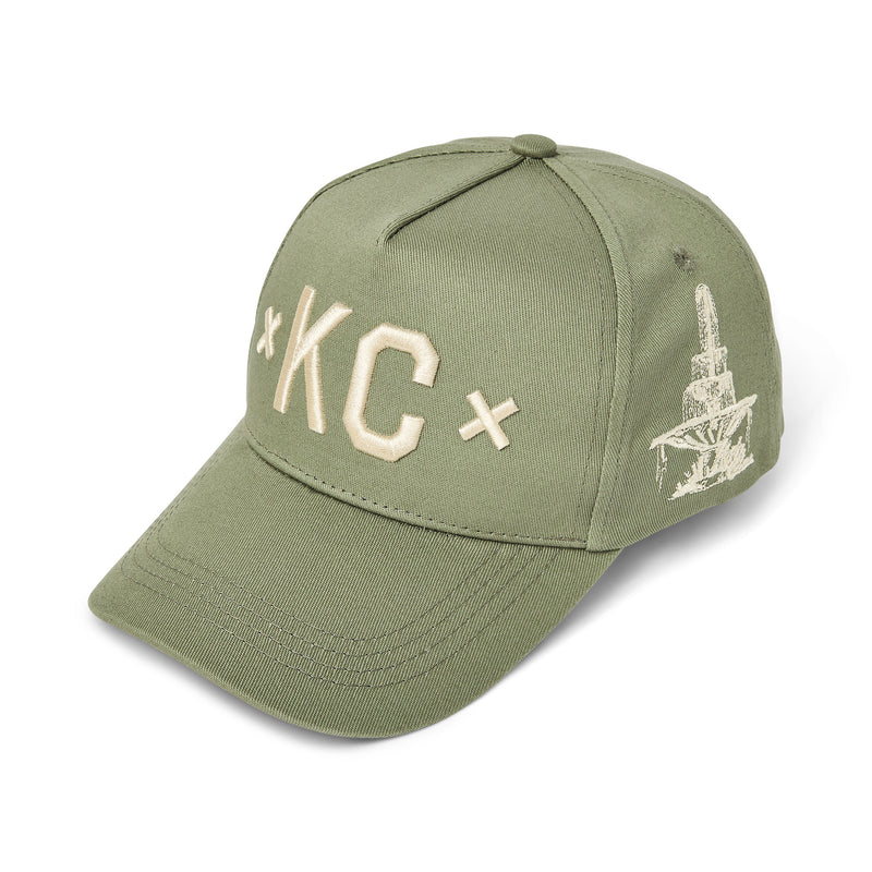 Fountain City Signature Snapback Hat, Sage, Made Mobb