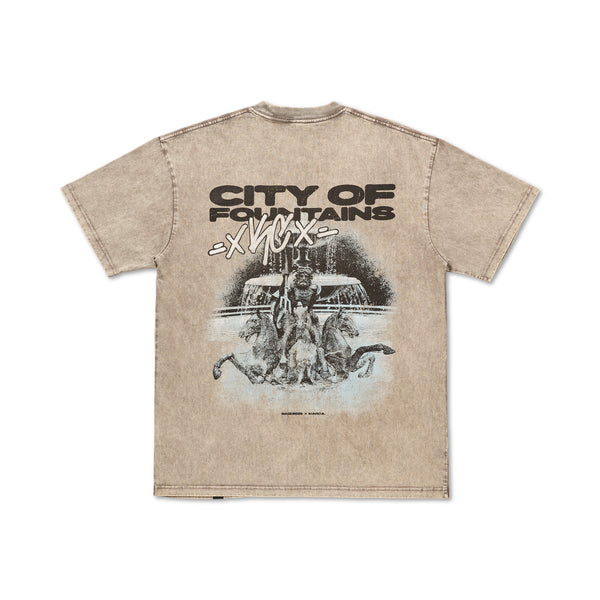 MADE MOBB City of Fountains Beige Tee