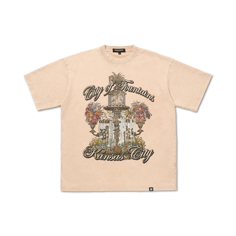 MADE MOBB City of Fountains Cream Tee