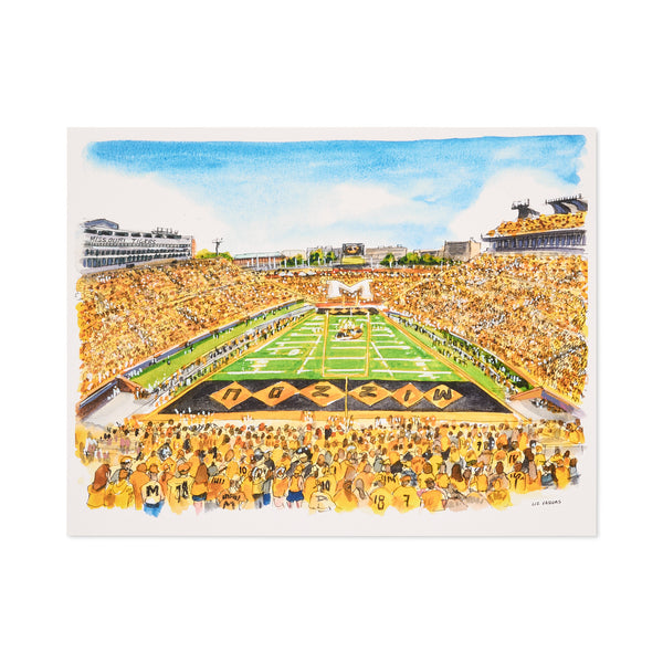 Mizzou Stadium Print, Liz Vargas