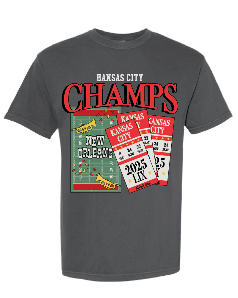 Kansas City Champs Ticket Tee, Made In KC Exclusive