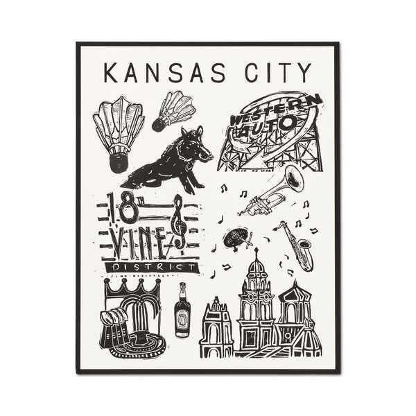Kansas City Block Print, Nate Crosser