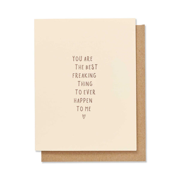 Best Freaking Thing Card, Ruff House Art