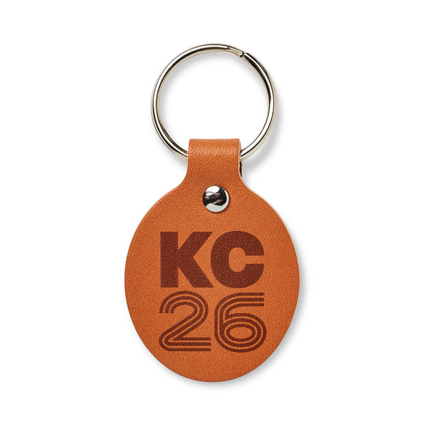 Summer of Soccer Leather Keychains