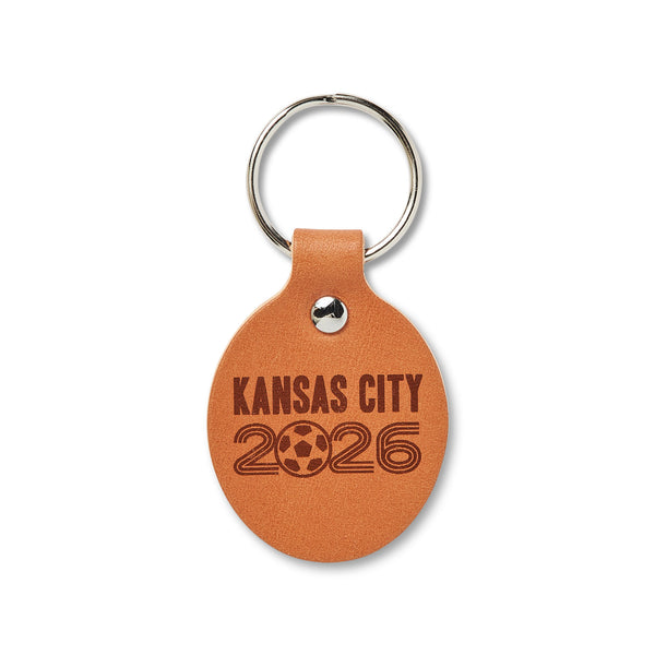 Summer of Soccer Leather Keychains