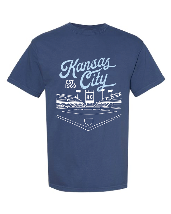 Kansas City Baseball Stadium Tee, Made In KC Exclusive