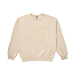 SewKC Solid Cream KC Embroidered Sweatshirt