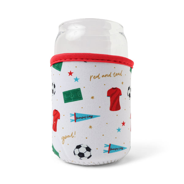 KC Women's Soccer Iced Coffee Sleeve, Shea Lettering