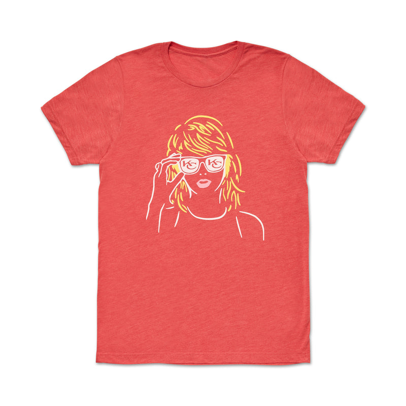 Dot's Taylor Red Tee Youth and Adult Sizes