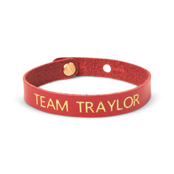 Team Traylor Leather Bracelet