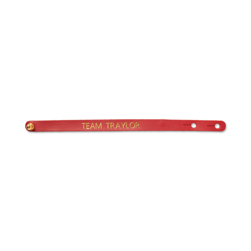 Team Traylor Leather Bracelet