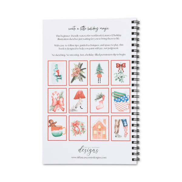 Christmas Watercolor Book, Tiffany Ascensio Designs
