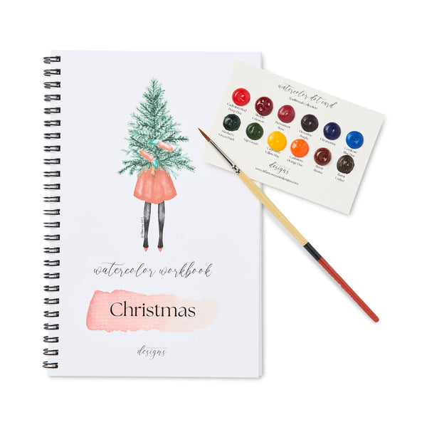 Christmas Watercolor Book, Tiffany Ascensio Designs
