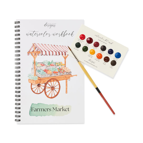 Farmer's Market Watercolor Book, Tiffany Ascensio Designs