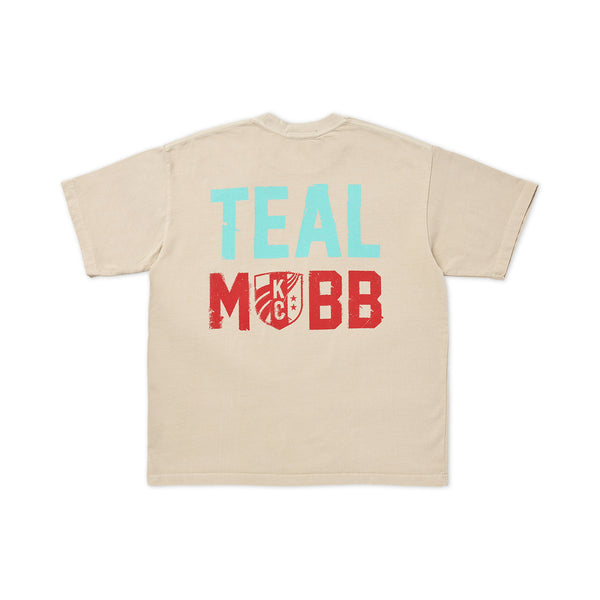 Cream Teal Mobb Tee, Made Mobb