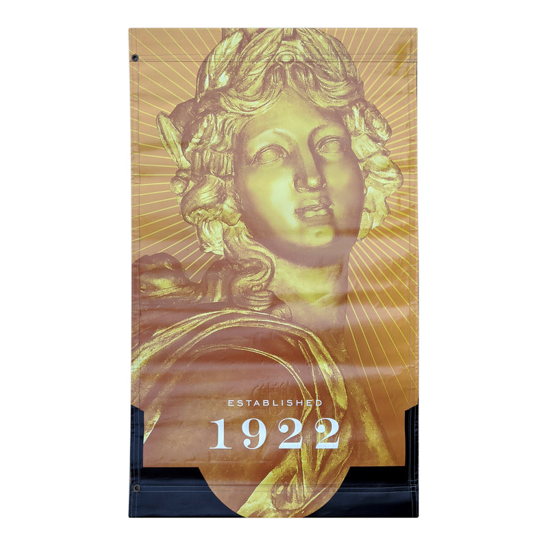 2016 Plaza Banner - Fountain of Bacchus - Gold