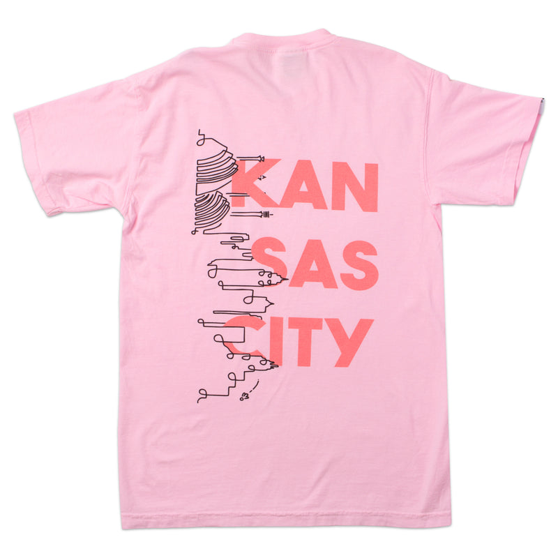 Al-Lex Kansas City Skyline T-Shirt – Rosa