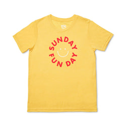 Ampersand Design Studio Sunday Funday Kinder-T-Shirt – Gelb