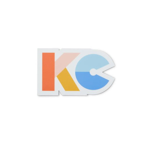Ampersand Design Studio Colorblock KC Sticker – Made in KC