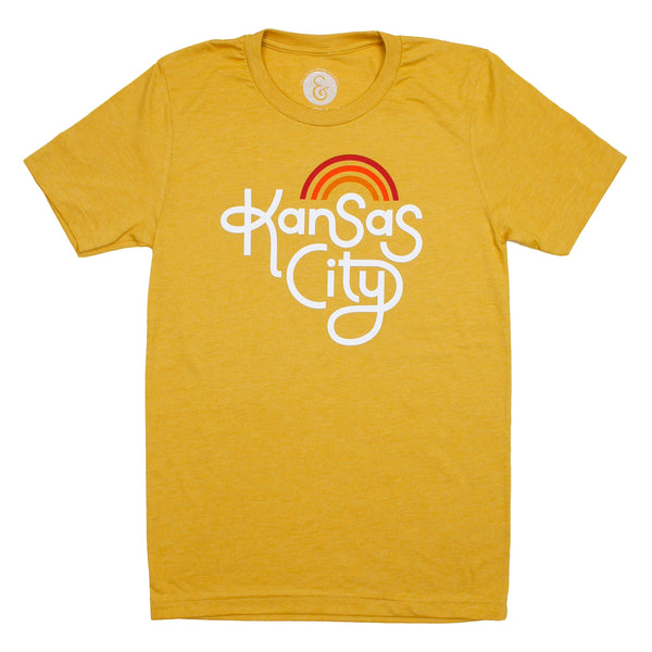 Ampersand Design Studio Kansas City Retro T-Shirt – Gold
