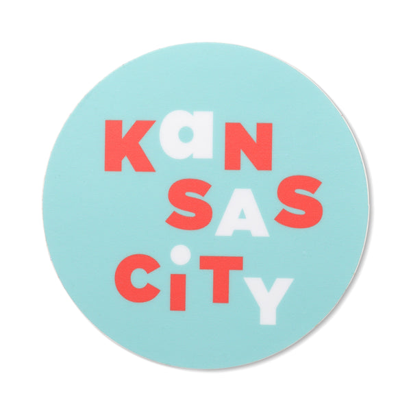 Ampersand Design Studio Kansas City Scramble Aufkleber – Blau