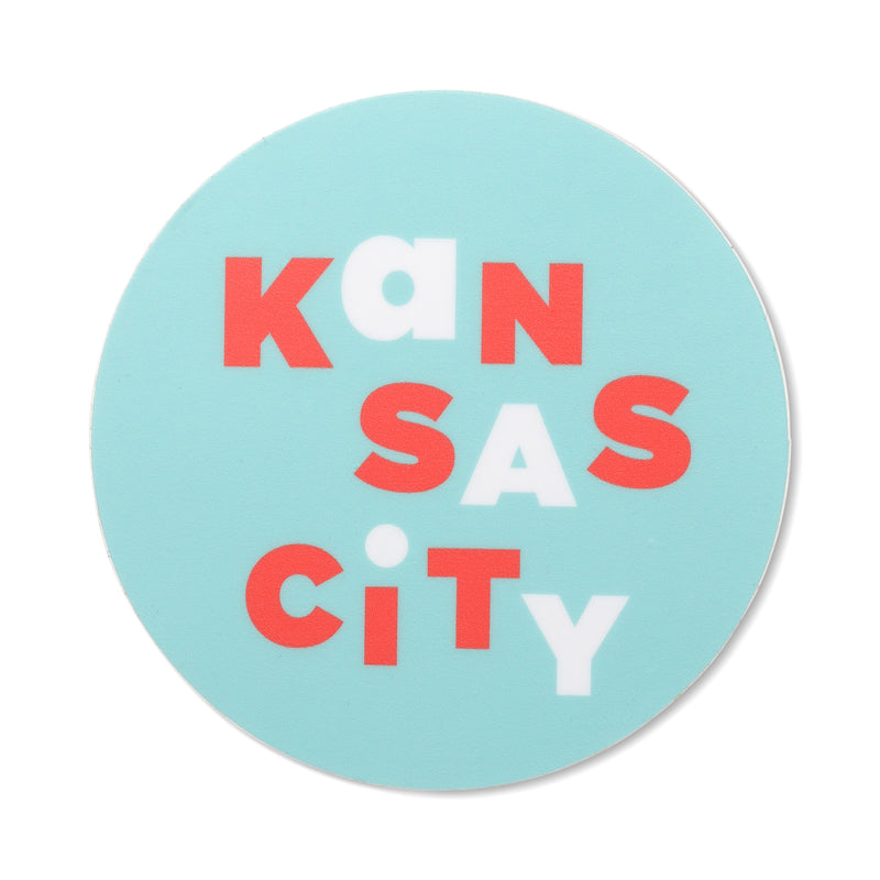 Ampersand Design Studio Kansas City Scramble Sticker - Blue