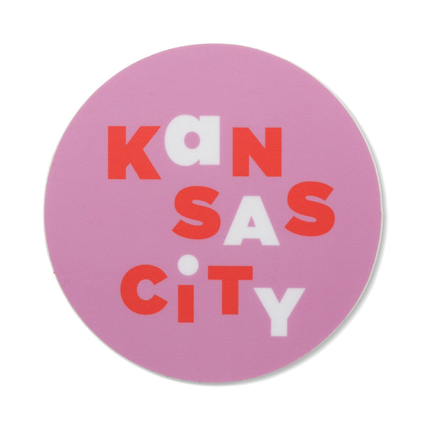Ampersand Design Studio Kansas City Scramble Sticker - Pink