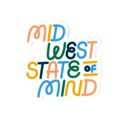 Ampersand Design Studio Midwest State of Mind Sticker