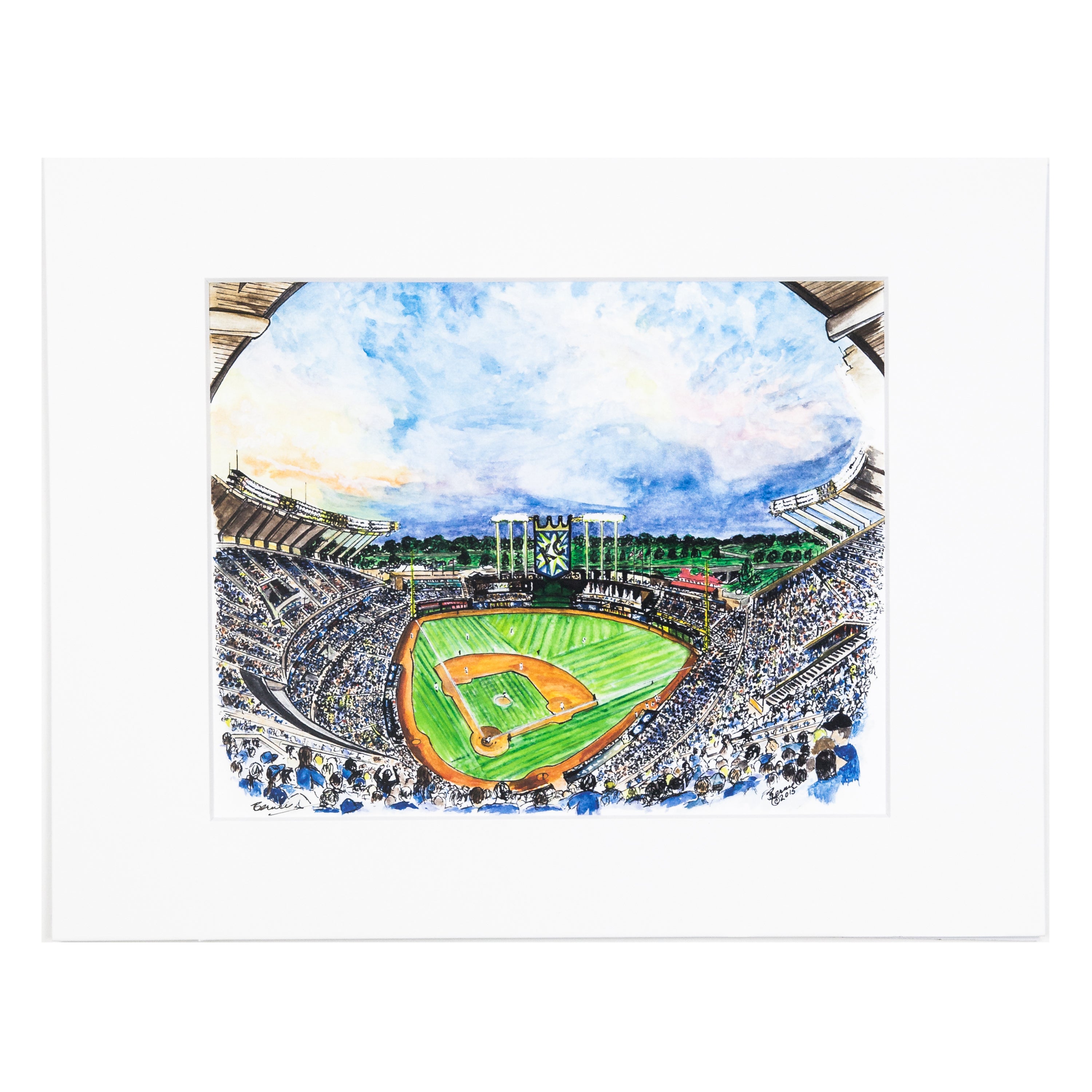 Art From Architecture Kauffman Stadium Print – Made in KC