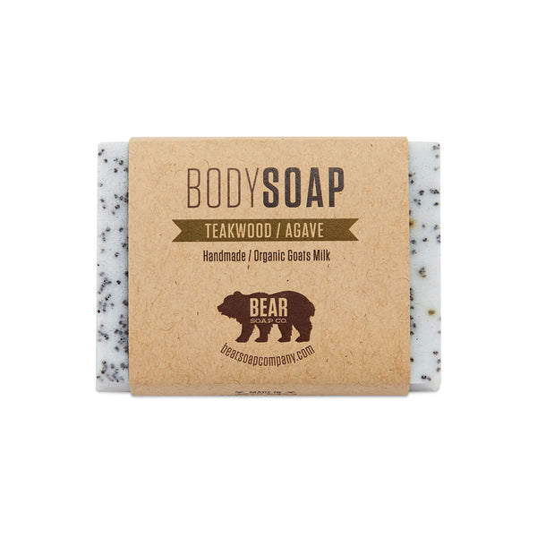 Bear Soap Co. Teakholz-Agaven-Körperseife