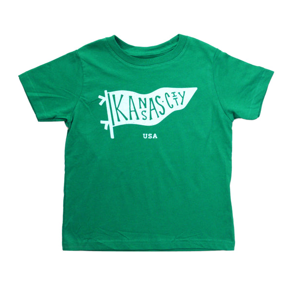 Bellboy Apparel Wimpel-T-Shirt für Kinder – Grün