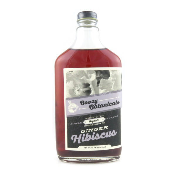 Boozy Botanicals Ginger Hibiscus Simple Syrup