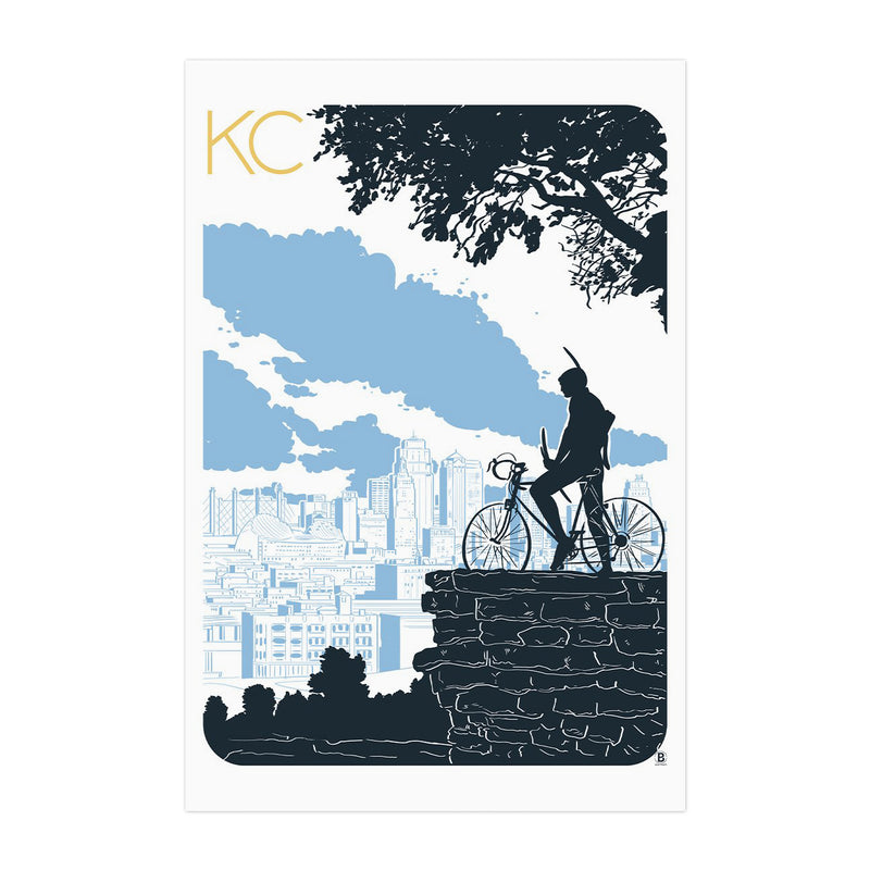 Bozz Prints Bike Scout Postcard