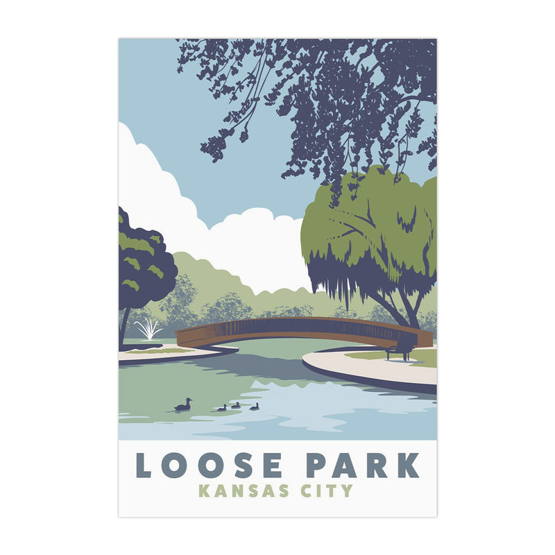 Bozz Prints Loose Park Postcard