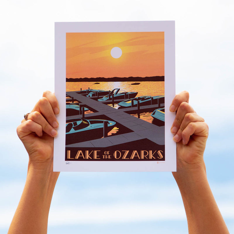 Bozz Prints Lake of the Ozarks Sunset Print