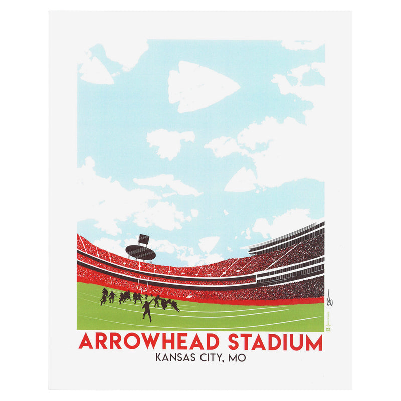 Bozz Prints Arrowhead Stadium Print