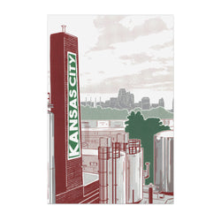 Bozz Prints Kansas City Brewery Postkarte